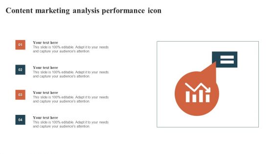 Content Marketing Analysis Performance Icon Introduction PDF