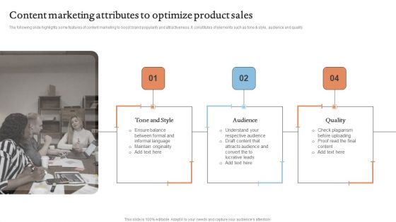 Content Marketing Attributes To Optimize Product Sales Topics PDF Content Marketing Attributes To Optimize Product Sales Topics PDF