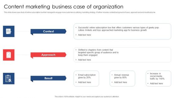 Content Marketing Business Case Of Organization Ppt Pictures Templates PDF Content Marketing Business Case Of Organization Ppt Pictures Templates PDF
