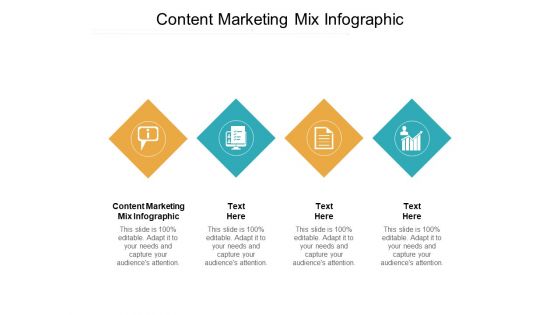 Content Marketing Mix Infographic Ppt PowerPoint Presentation Gallery Background Images Cpb Pdf