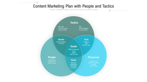 Content Marketing Plan With People And Tactics Ppt PowerPoint Presentation File Background Image PDF