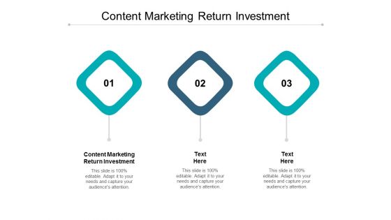 Content Marketing Return Investment Ppt PowerPoint Presentation Outline Display Cpb