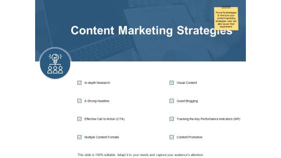Content Marketing Strategies Ppt PowerPoint Presentation Gallery Example Introduction