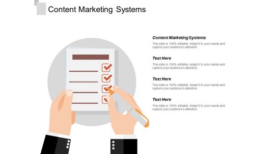 Content Marketing Systems Ppt PowerPoint Presentation Portfolio Influencers