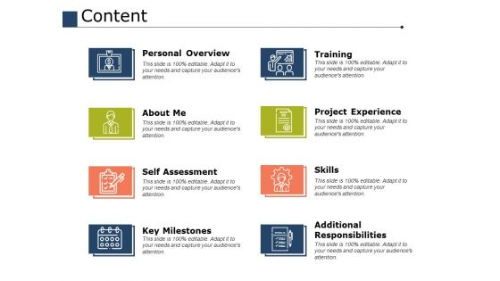 Content Ppt PowerPoint Presentation Infographic Template Grid