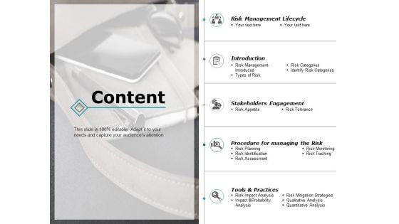 Content Risk Management Ppt PowerPoint Presentation Layouts Topics