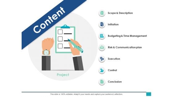 Content Slide Ppt PowerPoint Presentation Slides Portfolio