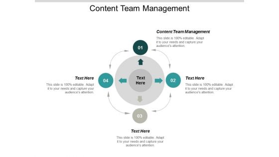 Content Team Management Ppt Powerpoint Presentation Infographics Design Templates Cpb