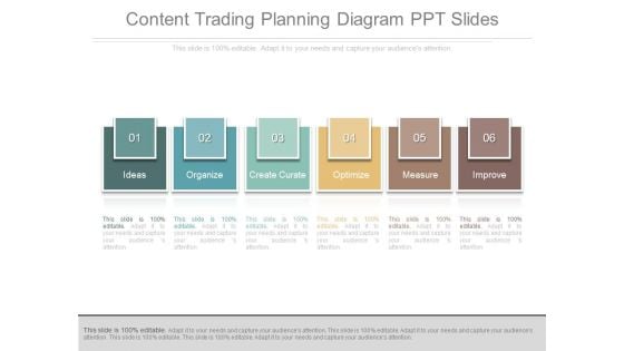 Content Trading Planning Diagram Ppt Slides