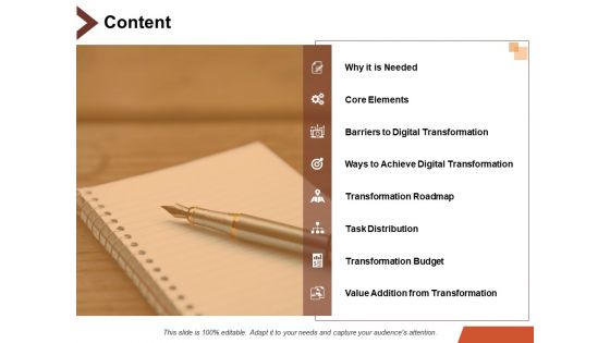 Content Value Addition From Transformation Ppt PowerPoint Presentation Outline Slide