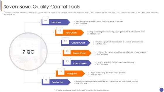 Contents For QA Plan And Process Set 3 Seven Basic Quality Control Tools Demonstration PDF