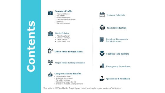 Contents Management Ppt PowerPoint Presentation Outline Themes