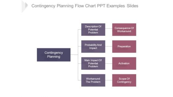 Contingency Planning Flow Chart Ppt Examples Slides