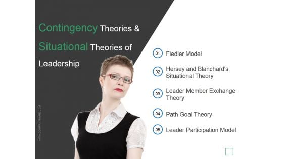 Contingency Theories And Situational Theories Of Leadership Ppt PowerPoint Presentation Clipart