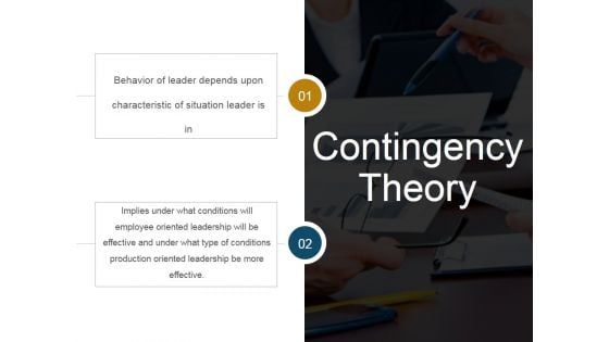 Contingency Theory Ppt PowerPoint Presentation Topics