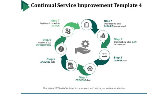 Continual Service Improvement Template 4 Ppt PowerPoint Presentation Portfolio Styles