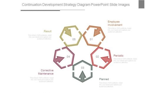 Continuation Development Strategy Diagram Powerpoint Slide Images