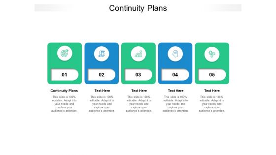 Continuity Plans Ppt PowerPoint Presentation Model Display Cpb Pdf