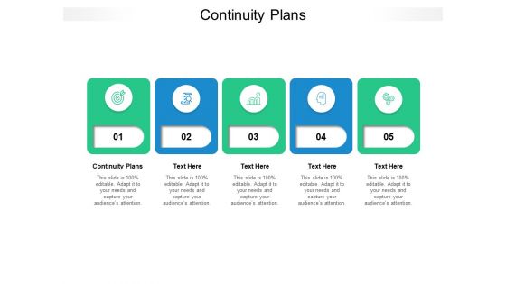 Continuity Plans Ppt PowerPoint Presentation Model Display Cpb Pdf