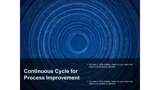 Continuous Cycle For Process Improvement Ppt Powerpoint Presentation Professional Example