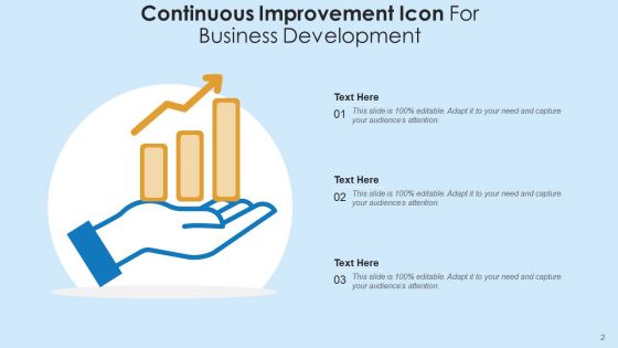 Continuous Enhancement Icon Process Graphs Ppt PowerPoint Presentation Complete Deck With Slides