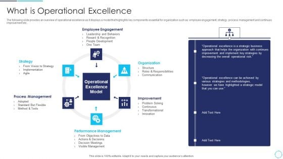 Continuous Enhancement Strategy What Is Operational Excellence Guidelines PDF