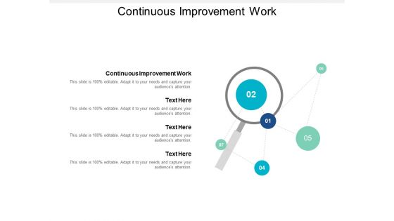 Continuous Improvement Work Ppt PowerPoint Presentation Influencers Cpb Continuous Improvement Work Ppt PowerPoint Presentation Influencers Cpb