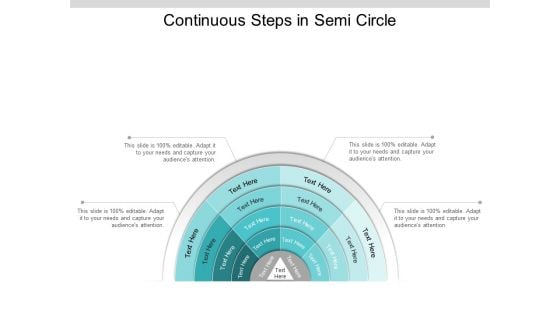 Continuous Steps In Semi Circle Ppt PowerPoint Presentation Summary Inspiration