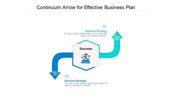 Continuum Arrow For Effective Business Plan Ppt PowerPoint Presentation Gallery Background Images PDF