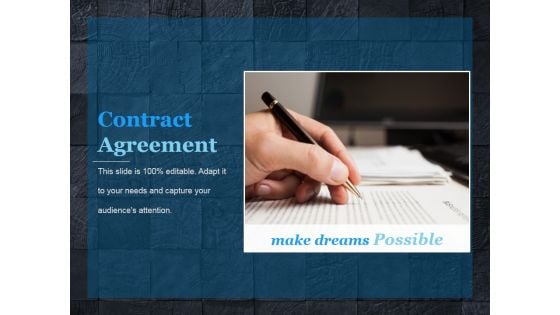 Contract Agreement Template 1 Ppt PowerPoint Presentation Portfolio