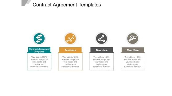 Contract Agreement Templates Ppt PowerPoint Presentation Styles Visuals