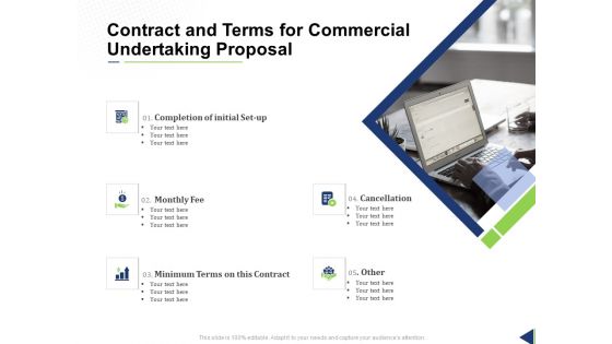 Contract And Terms For Commercial Undertaking Proposal Ppt Layouts Slideshow PDF