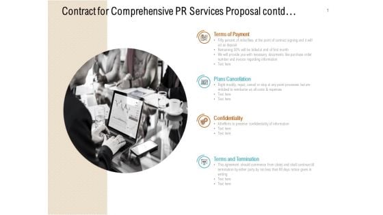 Contract For Comprehensive PR Services Proposal Contd Ppt PowerPoint Presentation Ideas Background