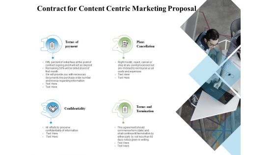 Contract For Content Centric Marketing Proposal Ppt PowerPoint Presentation Professional Styles