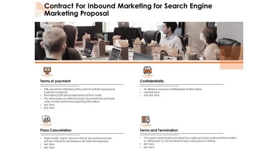 Contract For Inbound Marketing For Search Engine Marketing Proposal Ppt PowerPoint Presentation Outline Guidelines PDF