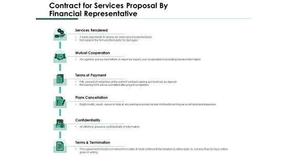 Contract For Services Proposal By Financial Representative Formats PDF