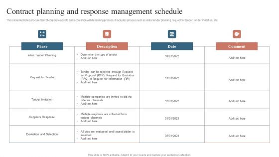 Contract Planning And Response Management Schedule Themes PDF Contract Planning And Response Management Schedule Themes PDF