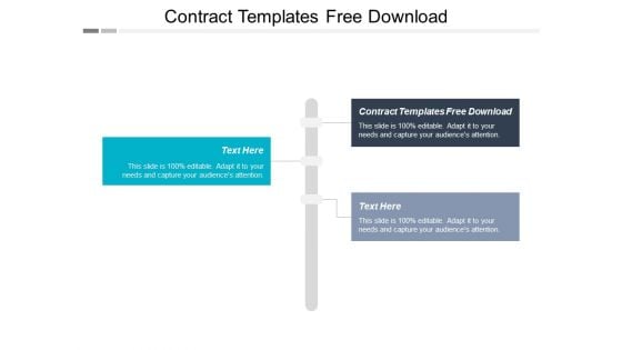 Contract Templates Free Download Ppt PowerPoint Presentation Professional Designs Cpb