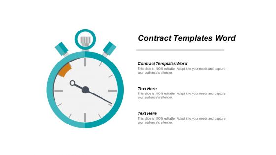 Contract Templates Word Ppt PowerPoint Presentation File Show Cpb