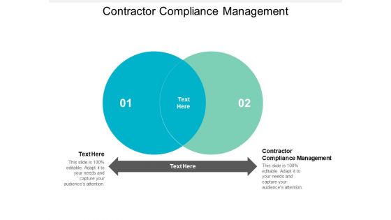 Contractor Compliance Management Ppt PowerPoint Presentation Infographics Guidelines Cpb