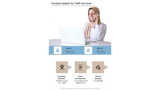 Contractors Bid For Voip Services Contact Details For Voip Services One Pager Sample Example Document Contractors Bid For Voip Services Contact Details For Voip Services One Pager Sample Example Document