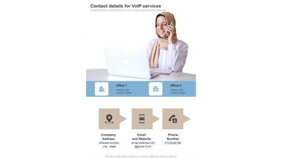 Contractors Bid For Voip Services Contact Details For Voip Services One Pager Sample Example Document