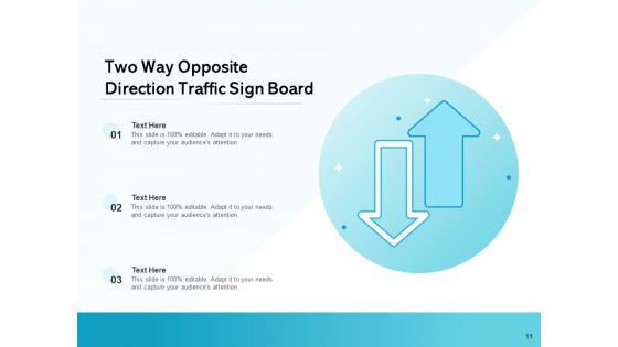 Contrary Board Icon Traffic Sign Ppt PowerPoint Presentation Complete Deck