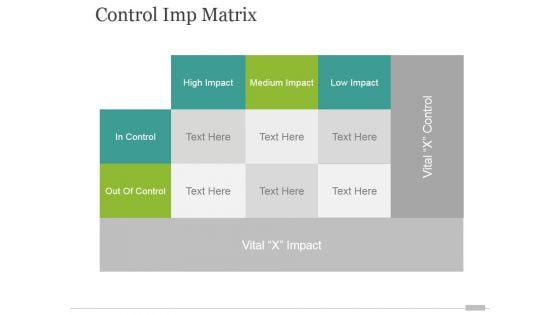 Control Imp Matrix Ppt PowerPoint Presentation Guide