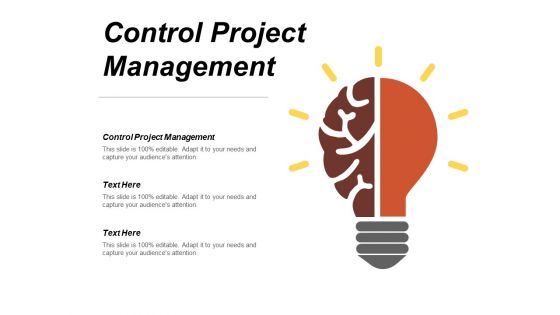 Control Project Management Ppt PowerPoint Presentation Infographics Master Slide Cpb