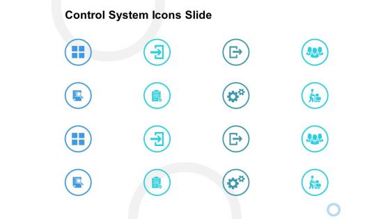 Control System Icons Slide Ppt PowerPoint Presentation Model