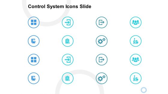 Control System Icons Slide Ppt PowerPoint Presentation Model