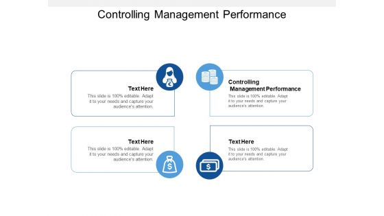 Controlling Management Performance Ppt PowerPoint Presentation Model Smartart Cpb