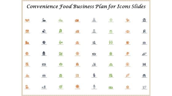 Convenience Food Business Plan Convenience Food Business Plan For Icons Slides Portrait PDF