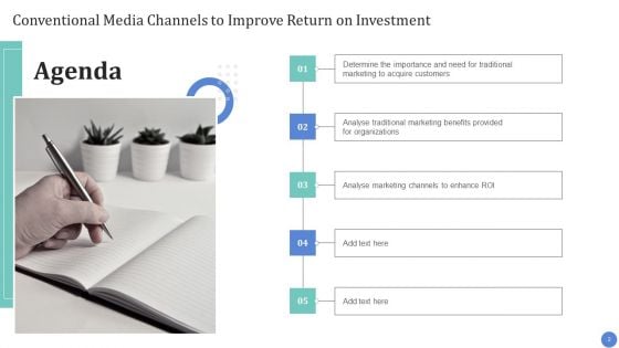 Conventional Media Channels To Improve Return On Investment Ppt PowerPoint Presentation Complete Deck With Slides